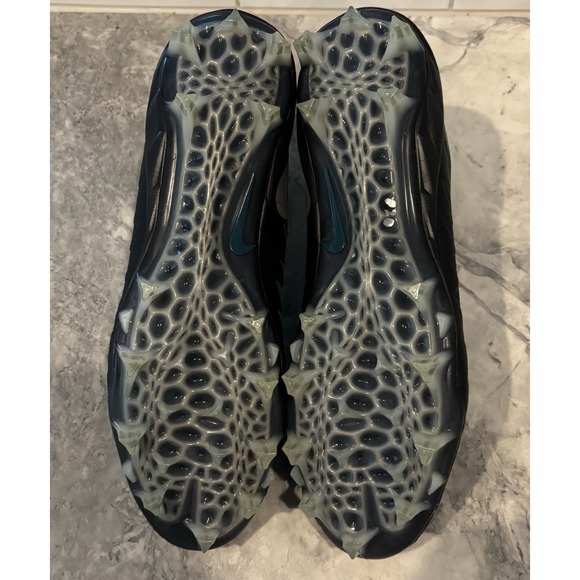 Nike Alpha Menace Pro TD‎ PF Mid Black / Green 915414 Men's Size 14.5 New - Picture 6 of 6